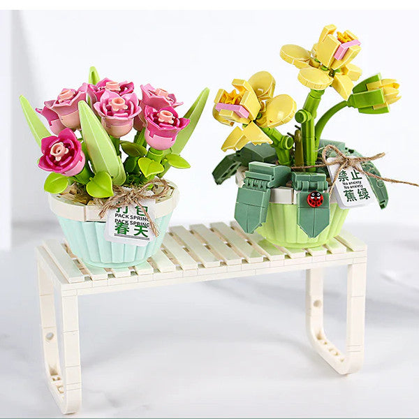 Loz Mini Block Kit - Micro Plants Tulip & Orchid