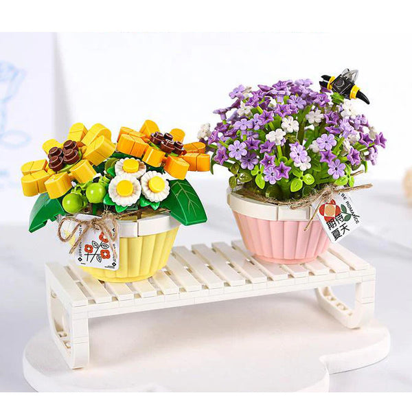 Loz Mini Block Kit - Micro Plants Baby's Breath & Daisy