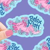 Turtle's Soup Vinyl Sticker - Relax A-lotl