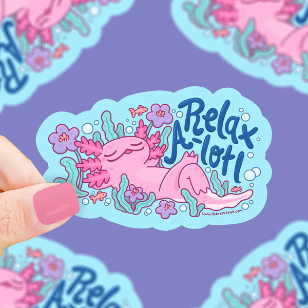 Turtle's Soup Vinyl Sticker - Relax A-lotl