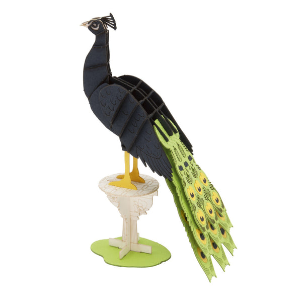 Fridolin 3D Animals Paper Model - Peacock #2