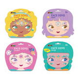 Avenir Face Gems Body Art Sticker Sets, Assorted