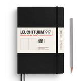 Leuchtturm1917 A5 Medium Notebook 411 - Dotgrid BLACK