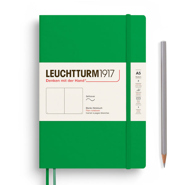 Leuchtturm1917 A5 Medium Softcover Notebook - Blank SPRING LEAF