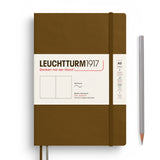 Leuchtturm1917 A5 Medium Softcover Notebook - Blank SPICE BROWN