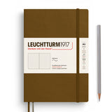 Leuchtturm1917 A5 Medium Softcover Notebook - Dotgrid SPICE BROWN