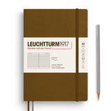 Leuchtturm1917 A5 Medium Softcover Notebook - Lined SPICE BROWN
