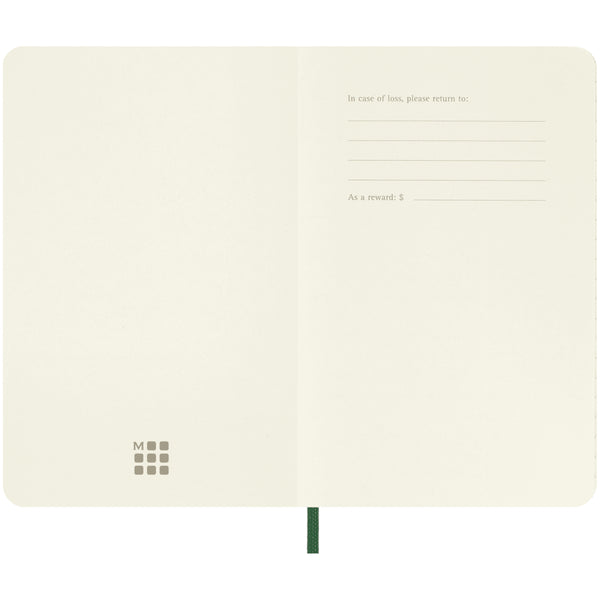 Moleskine Classic Ruled Softcover Notebook, Pocket - Myrtle Green