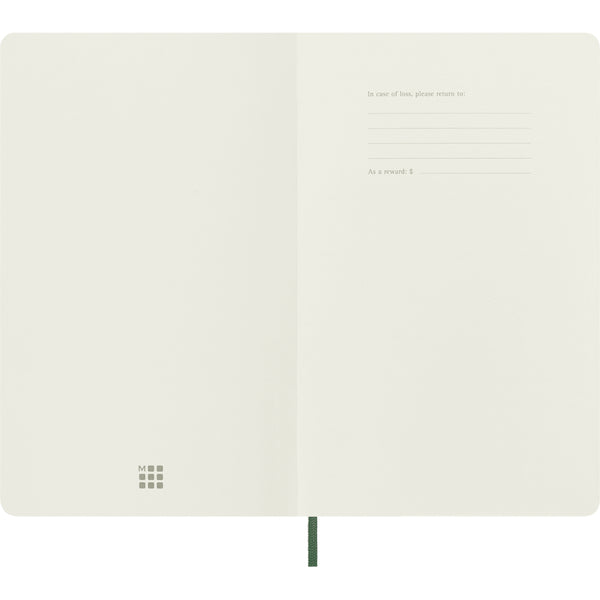 Moleskine Classic Ruled Softcover Notebook, Large - Myrtle Green
