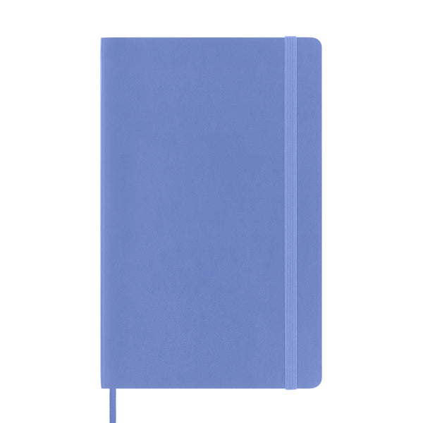 Moleskine Classic Ruled Softcover Notebook, Large - Hydrangea Blue