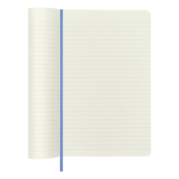 Moleskine Classic Ruled Softcover Notebook, Large - Hydrangea Blue