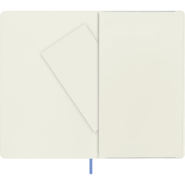 Moleskine Classic Ruled Softcover Notebook, Large - Hydrangea Blue