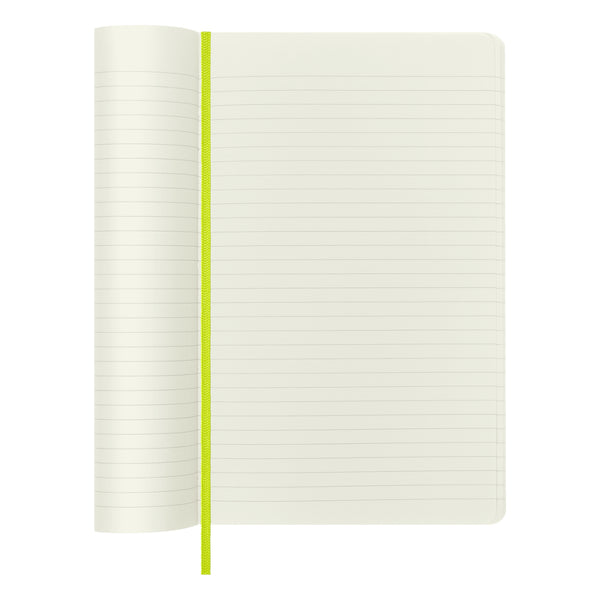 Moleskine Classic Ruled Softcover Notebook, Large - Lemon Green