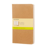 Moleskine Cahier Plain Journals 3pk, Large - Kraft