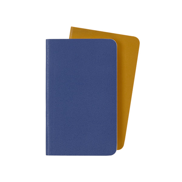 Moleskine Volant Ruled Notebooks 2pk, XS - Blue and Amber Yellow