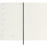 Moleskine 2025/2026 18-Month Agenda - Weekly, Large Soft Cover, Black