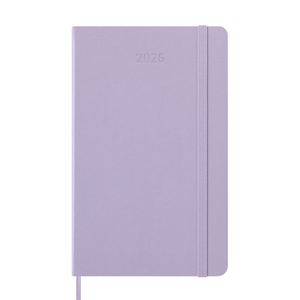 Moleskine 2026 Agenda - Daily, Large Hard Cover, Lilac