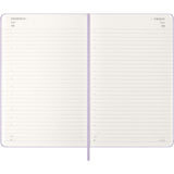 Moleskine 2026 Agenda - Daily, Large Hard Cover, Lilac
