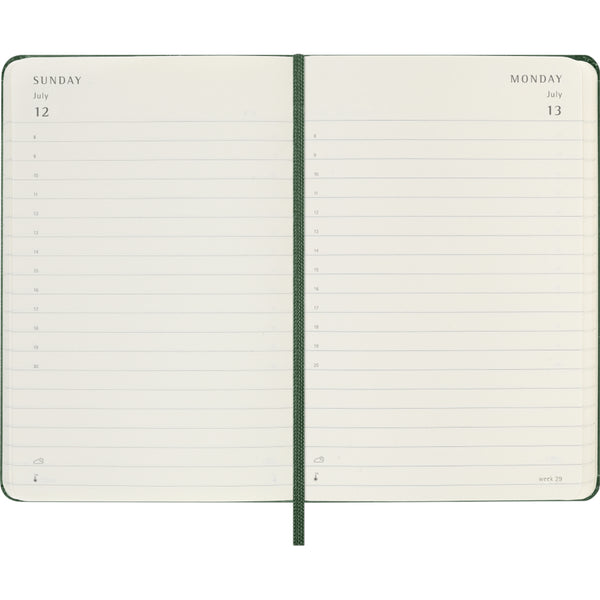 Moleskine 2026 Agenda - Daily, Pocket Hard Cover, Green