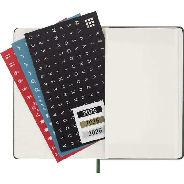 Moleskine 2026 Agenda - Daily, Pocket Hard Cover, Green
