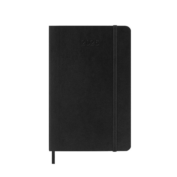 Moleskine 2026 Agenda - Weekly, Pocket Soft Cover, Black