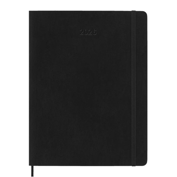 Moleskine 2026 Agenda - Weekly, XL Soft Cover, Black