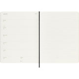 Moleskine 2026 Agenda - Weekly, XL Soft Cover, Black