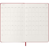 Moleskine 2026 Agenda - Weekly, Large Hard Cover, Red