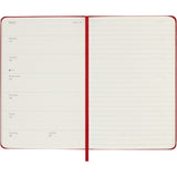Moleskine 2026 Agenda - Weekly, Pocket Hard Cover, Red
