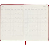 Moleskine 2026 Agenda - Weekly, Pocket Hard Cover, Red