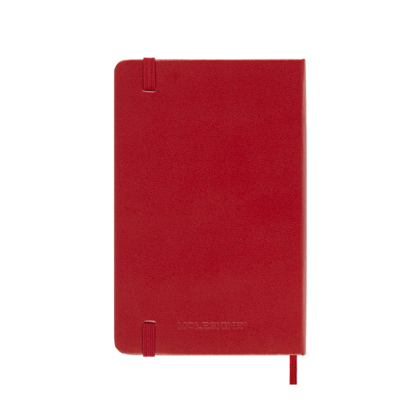 Moleskine 2026 Agenda - Weekly, Pocket Hard Cover, Red