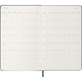 Moleskine 2026 Agenda - Weekly, Large Hard Cover, Green