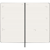 Moleskine 2026 Agenda - Weekly Horizontal, Large Hard Cover, Black