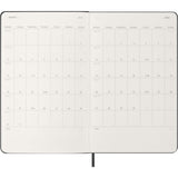 Moleskine 2026 Agenda - Weekly Horizontal, Large Hard Cover, Black