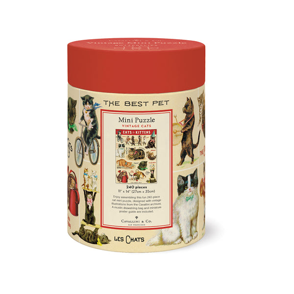 Cavallini 240pc Vintage Puzzle - Vintage Cats