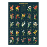 Cavallini Vintage Art Poster - Language of Flowers 2