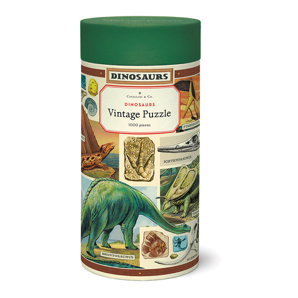 Cavallini 1000pc Vintage Puzzle - Dinosaurs