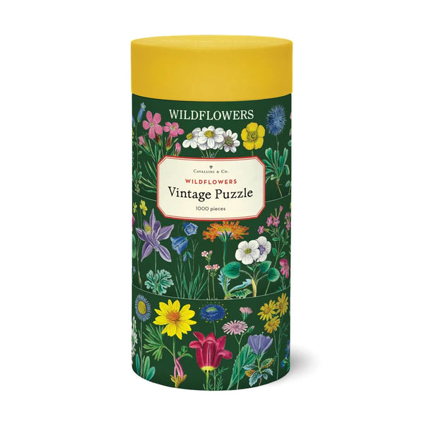 Cavallini 1000pc Vintage Puzzle - Wildflowers 2