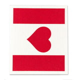 Abbott Swedish Sponge Cloths 2pk Canada Flag & Hearts