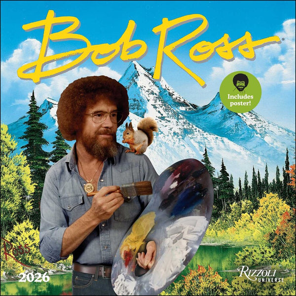 Rizzoli 2026 Wall Calendar - Bob Ross