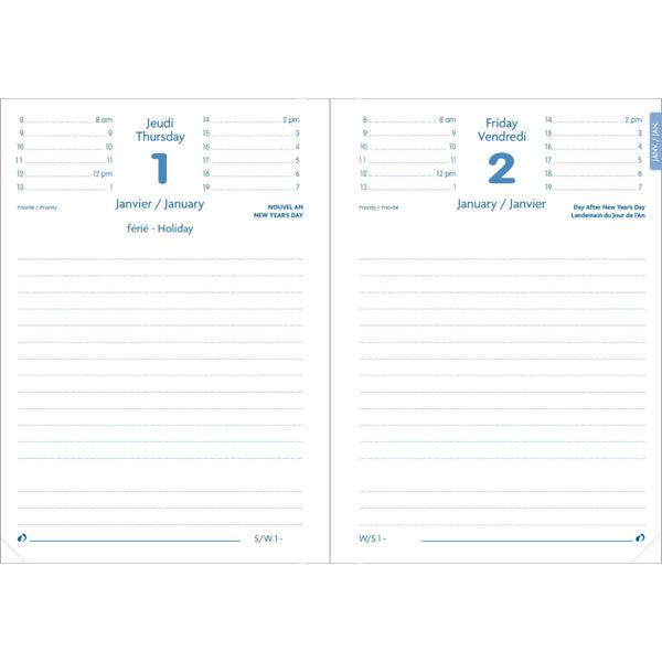 Quo Vadis 2026 Agenda - Daily, Notor, Toscana Red