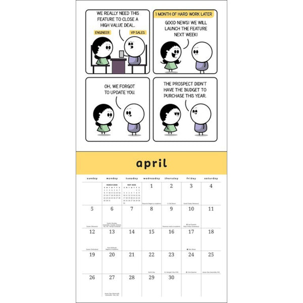 Andrews McMeel 2026 Wall Calendar - Work Chronicles