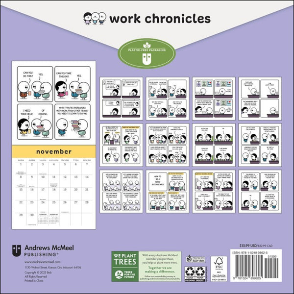 Andrews McMeel 2026 Wall Calendar - Work Chronicles
