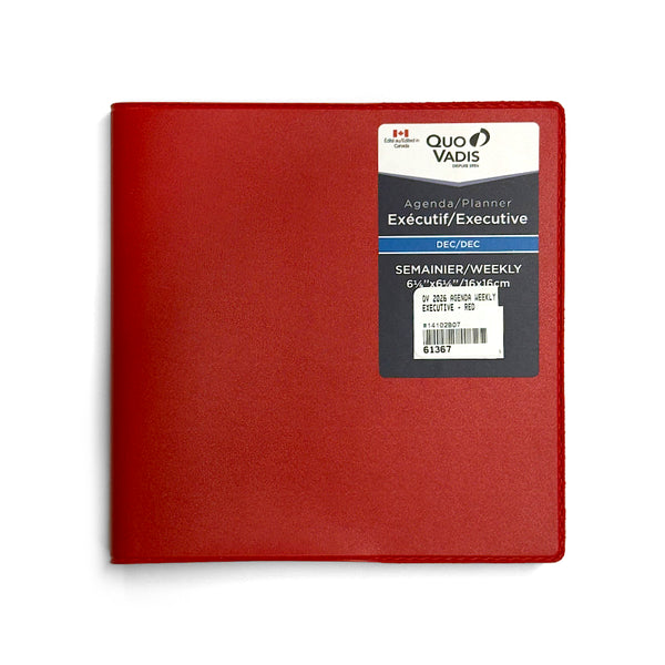 Quo Vadis 2026 Agenda - Weekly, Executive, Freeport Red