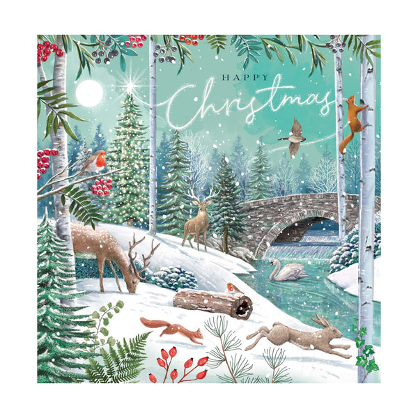 Ling Designs Holiday Boxed Cards 12pk: Woodland Christmas Assortment