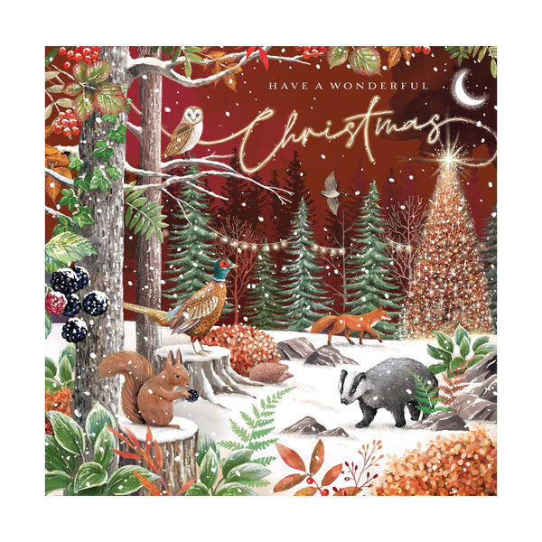 Ling Designs Holiday Boxed Cards 12pk: Woodland Christmas Assortment
