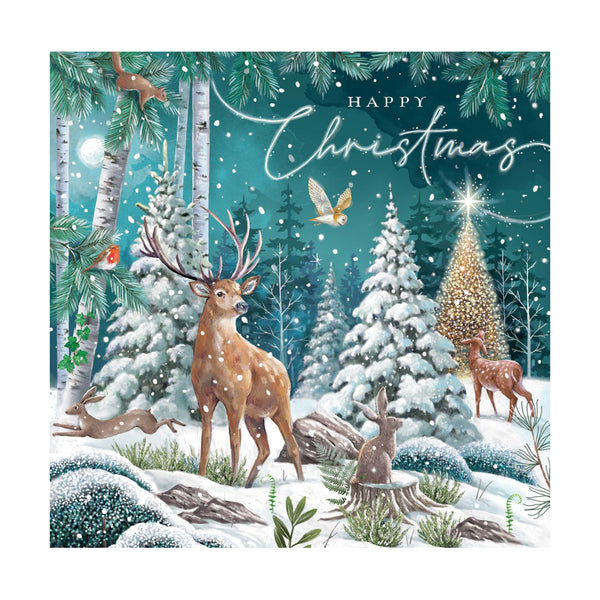 Ling Designs Holiday Boxed Cards 12pk: Woodland Christmas Assortment