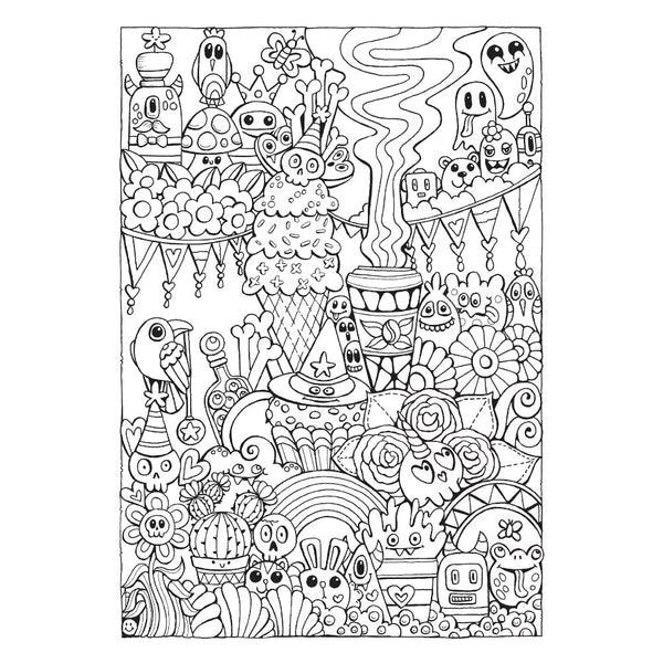 Creative Haven Colouring Book - Haunted! Creepy & Cute