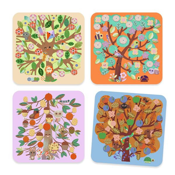 Djeco Felt Pictures Collage Kit - Through the Seasons