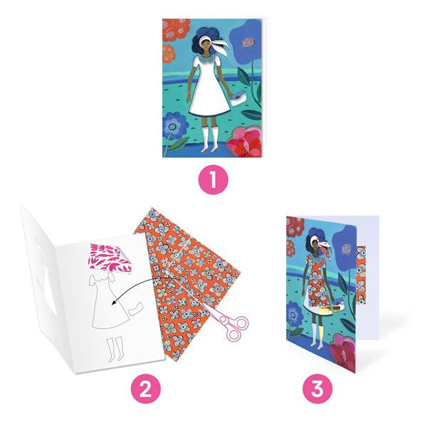 Djeco Patterned Collages Kit - Wax Trend Fashions